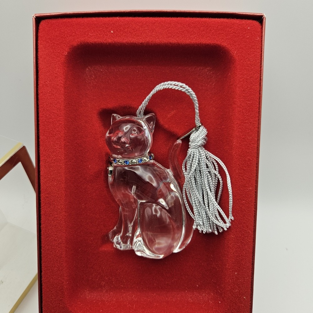 Lenox Pave Jewels Crystal Pave Cat Hanging Christmas Ornament Germany 6064984 - Picture 3 of 12